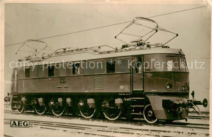 Eisenbahn Railway Chemin de Fer AEG E 18 17