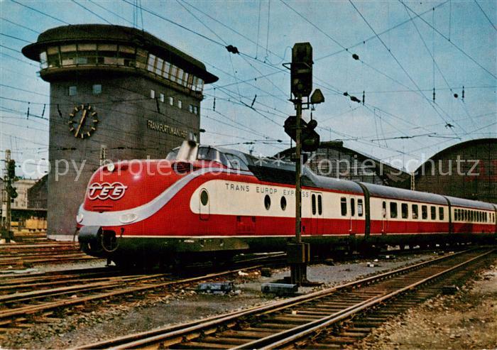 Eisenbahn Railway Chemin de Fer Trans Europa Express Frankfurt Main