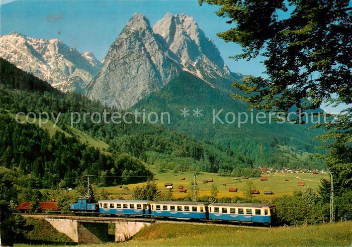 Eisenbahn Railway Chemin de Fer Garmisch Partenkirchen Bay. Zugspitzbahn