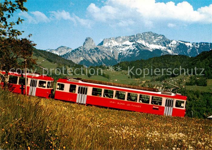 Zahnradbahn Rack Railway-- Veveys-Blonay- Les Pleiades
