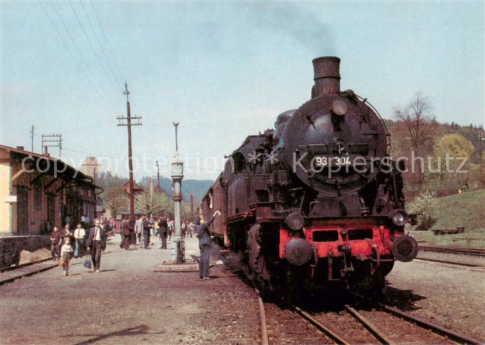 Lokomotive Lok 938304 mit Sonderzug Ziegenrueck
