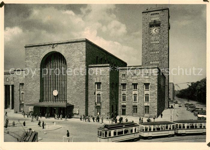 Strassenbahn Tramway-- Stuttgard Hauptbahnhof