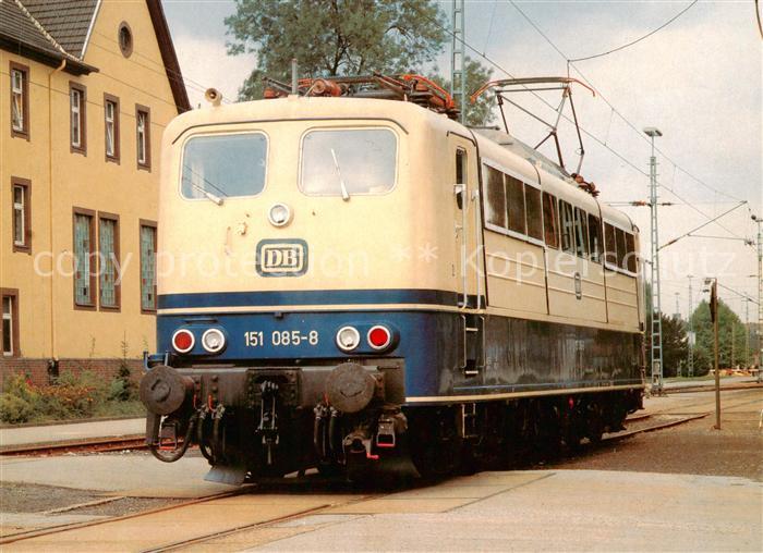 Eisenbahn Railway Chemin de Fer Elektrischer Güterzugdienst DB 151 085-