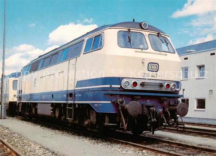 Eisenbahn Railway Chemin de Fer Brenkraftlokomotive DB 218 447-1