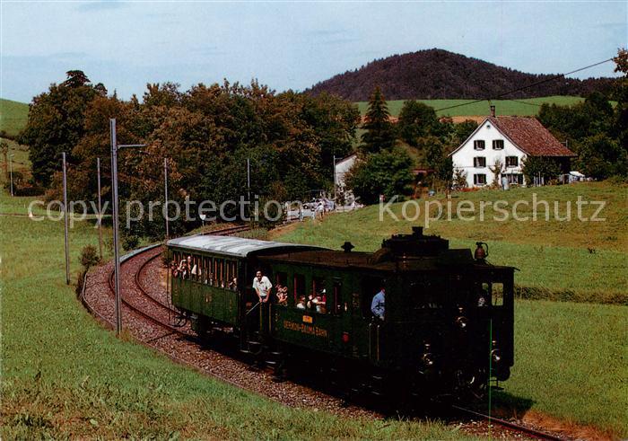 Lokomotive UeBB Dampftreiwagen Station Neuthal