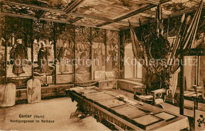 GOSLAR Harz Niedersachsen Huldigungssaal im Rathaus