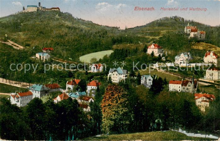 EISENACH Thueringen Mariental und Wartburg