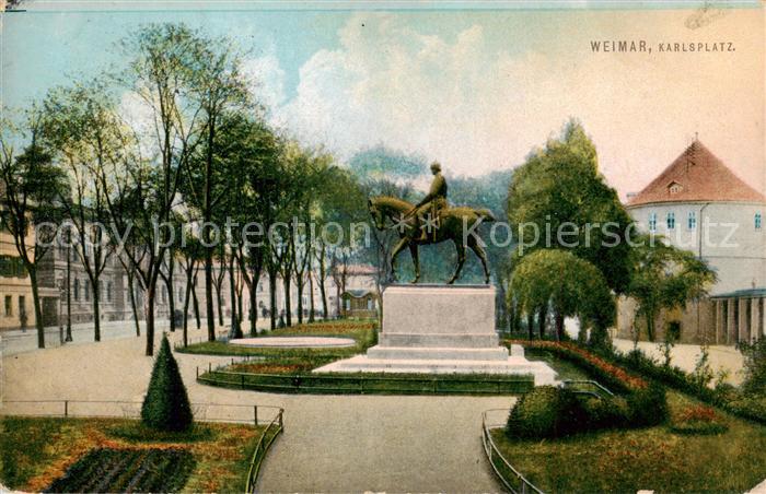 Weimar  Thueringen Karlsplatz