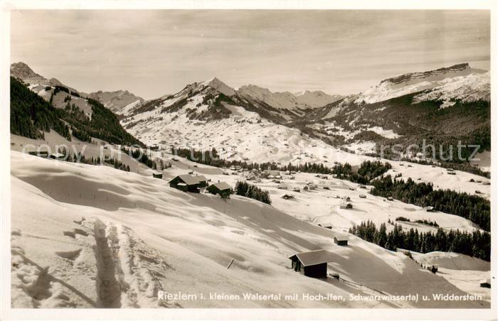 Riezlern Kleinwalsertal Vorarlberg mit Hoch-Ifen Schwarzwassertal und Widderstei