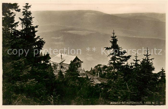 Arberschutzhaus 1456m Bayerisch Eisenstein Panorama