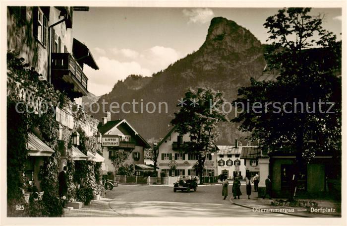OBERAMMERGAU Bayern Dorfplatz