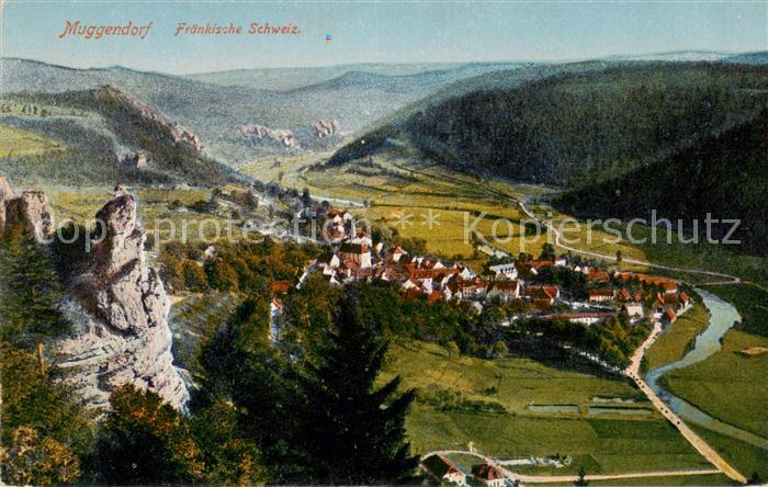 Muggendorf Fraenkische Schweiz Panorama