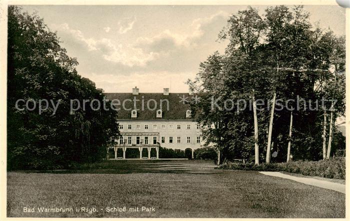 Bad Warmbrunn Cieplice Slaskie-Zdroj Jelenia-Gora Schloss mit Park