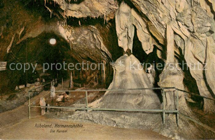 Ruebeland Harz Hermannshoehle Die Kanzel