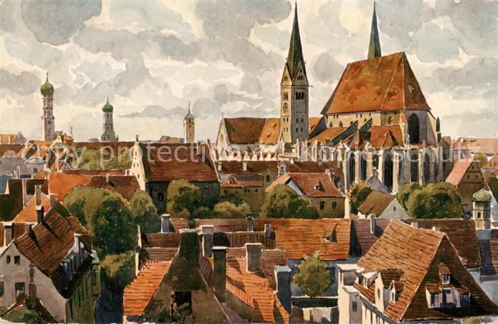 Augsburg Blick auf den Dom