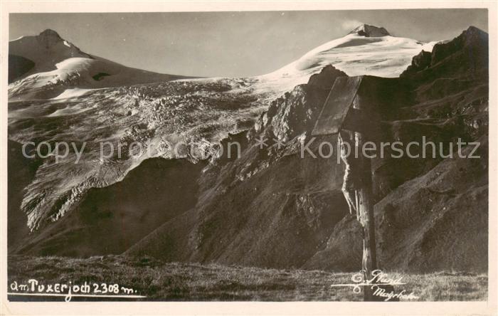 Tuxerjoch Tirol AT Panorama Wegekreuz