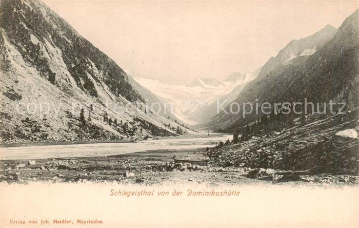 Schlegeisthal Schlegeistal Zillertal Tir Panorama von der Dominiskushütte