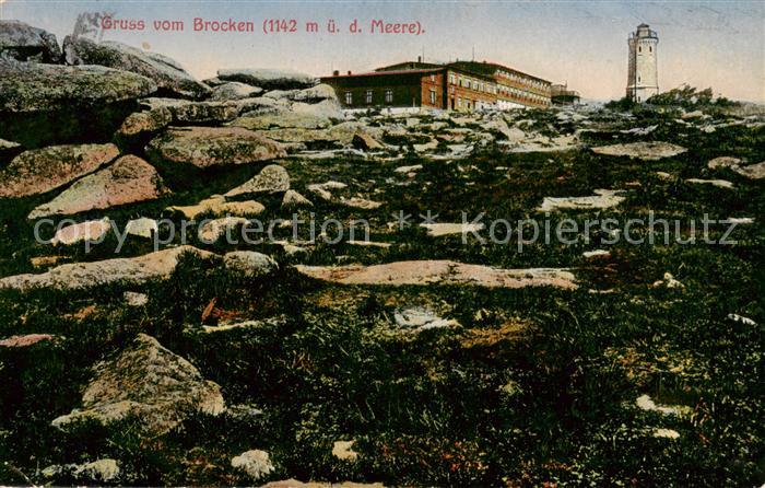 Brocken Harz Brockenhotel Aussichtsturm