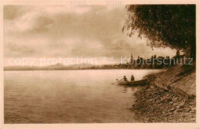 Radolfzell Bodensee Partie von der Mettnau mit Hohentwiel