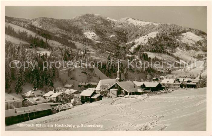 Muehlbach Hochkoenig AT mit Schneeberg