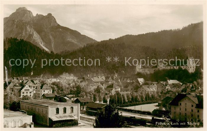 Fuessen Allgaeu mit Saeuling