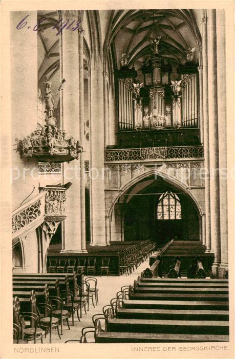 Noerdlingen Inneres der Georgskirche