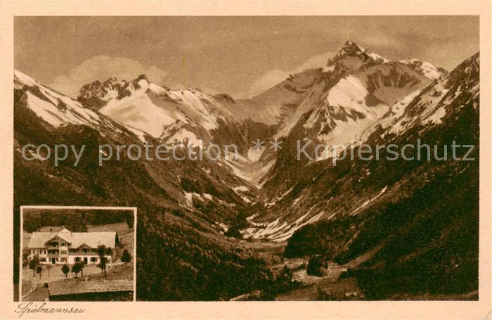 Spielmannsau Oberstdorf Panorama Gasthof Pension Spielmannsau