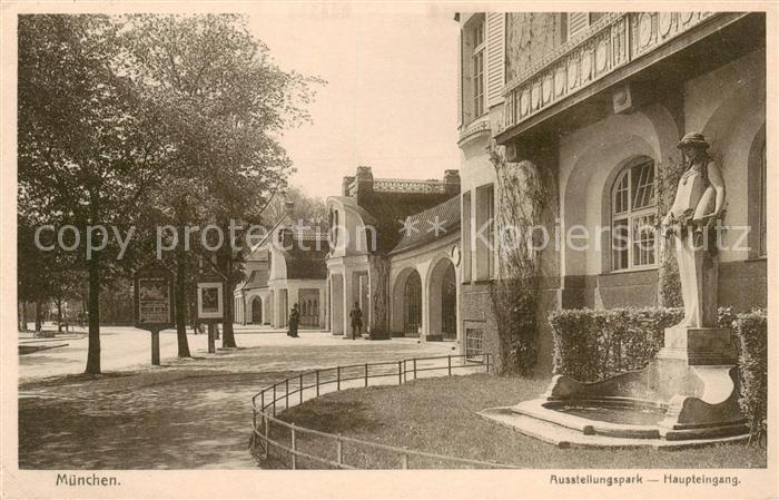 Muenchen Bayern Ausstellungspark Haupteingang