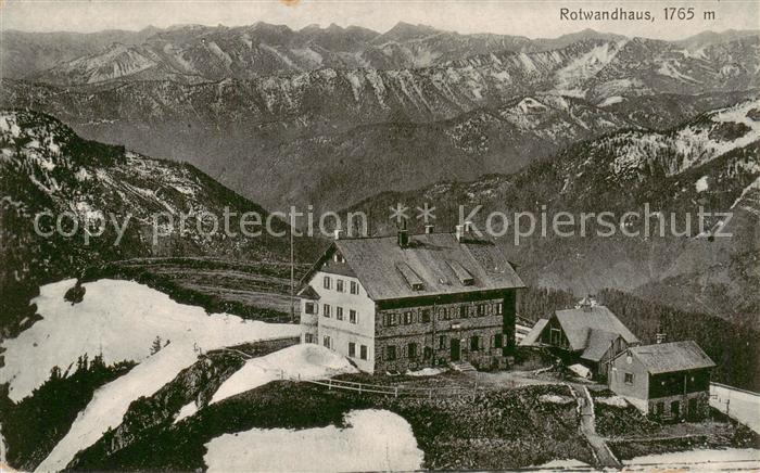 Rotwandhaus 1765m Schliersee Panorama