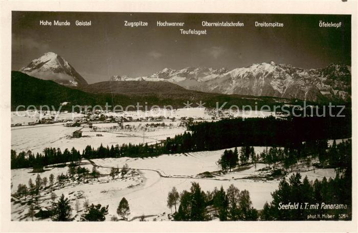 Seefeld Tirol Panorama mit Zugspitze