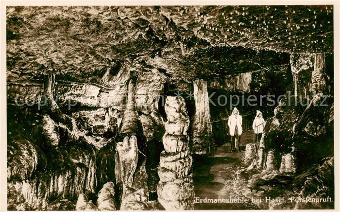 Hasel Baden Hasler Hoehle BW Erdmannshoehle bei Hasel Fuerstengruft