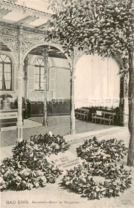 Bad Ems Benedetti Stein im Kurgarten