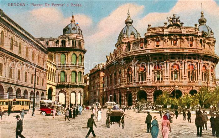 Genova Genua Liguria IT Piazza De Ferrari e Borsa