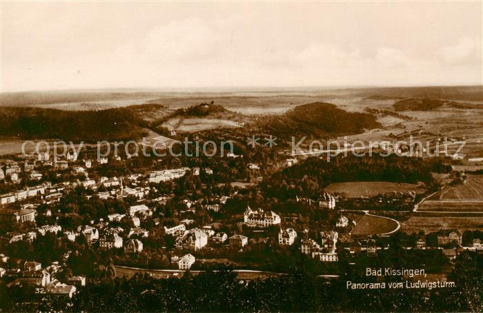 Bad Kissingen Panorama vom Ludwigsturm