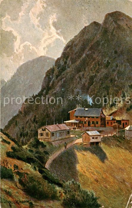 Herzogstandhaeuser 1575m Walchenseer Berge Blick vom Farrenberg