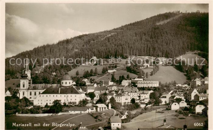 Mariazell  Steiermark AT Panorama mit Buergeralpe