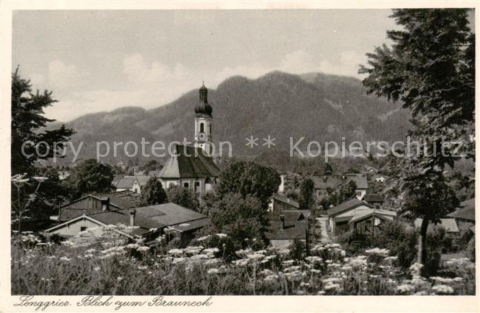 Lenggries Blick zum Brauneck