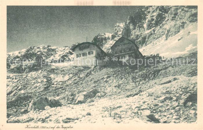 Knorrhuette 2051m Zugspitzplatt Garmisch-Partenkirchen Motiv