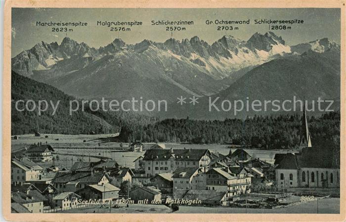 Seefeld Tirol mit den Kalkkoegeln