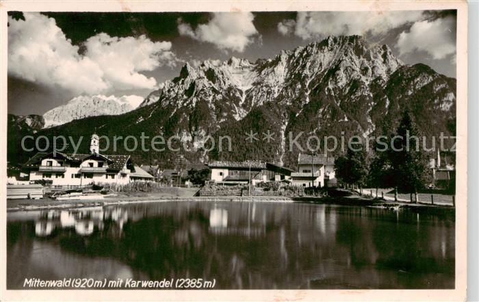 Mittenwald Bayern mit Karwendel