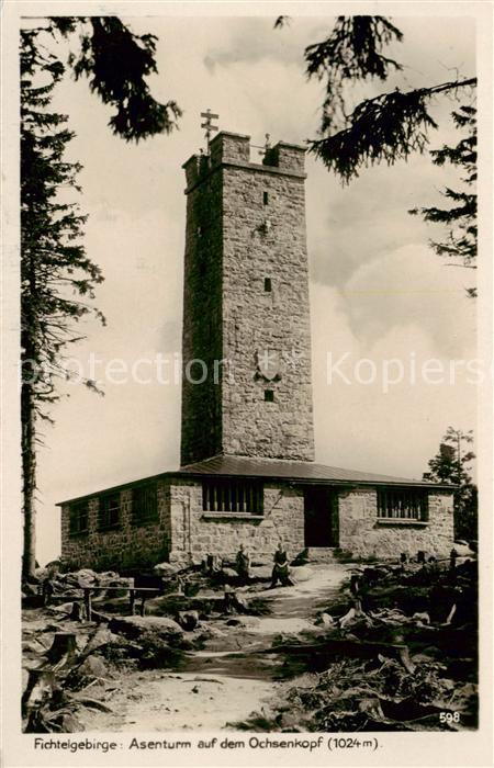 Warmensteinach Asenturm auf dem Ochsenkopf im Fichtelgebirge