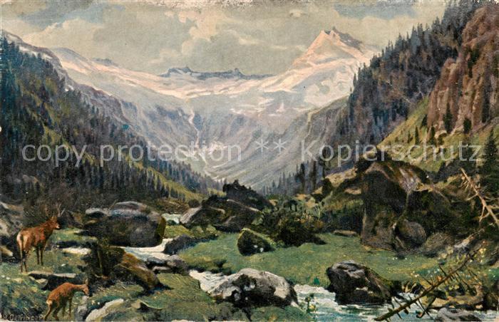 Ammertal Ammertaler Oed im Felbertale mit der Teufelsspitze