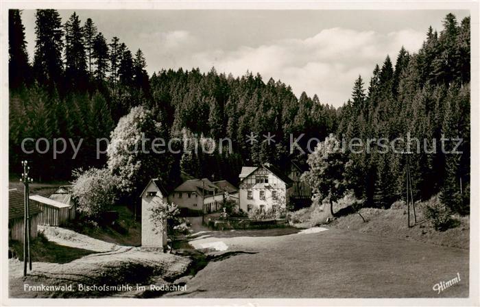 Frankenwald Region Bischofsmühle im Rodachtal