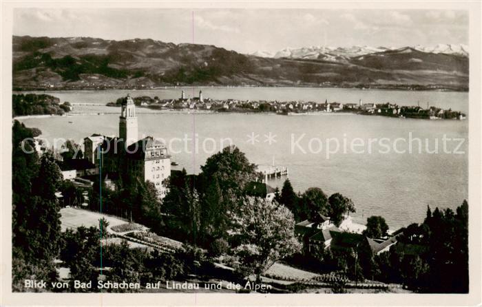 Bad Schachen Lindau Panorama mit Alpen
