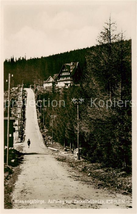 Riesengebirge Krkonose Karkonosze Aufstieg zur Zackelfallbaude