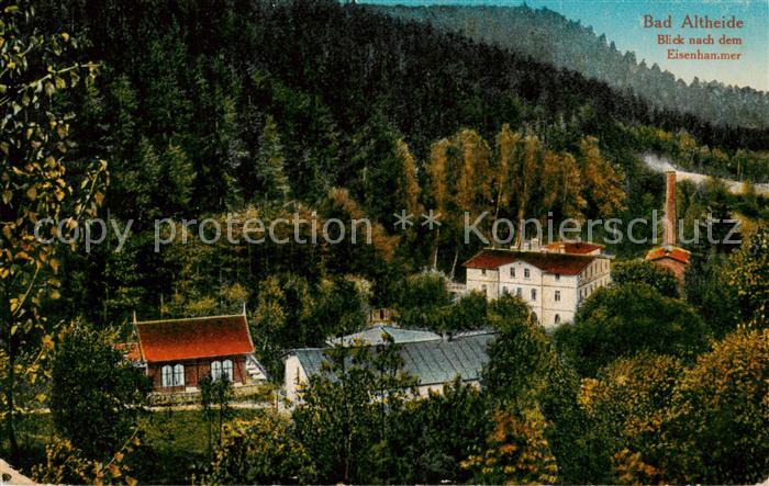 Bad Altheide Polanica-Zdrój Blick nach dem Eisenhammer Feldpost