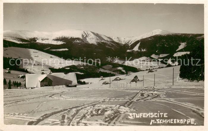 Schneekoppe Snezka CZ Gastwirtschaft Stufenseite