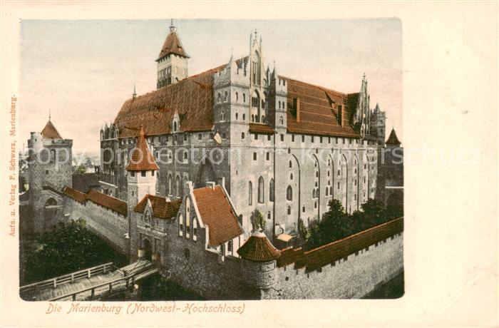 Marienburg  Westpreussen Malbork Die Marienburg Nordwest Hochschloss