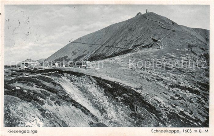 Schneekoppe Snezka CZ Bergbauden