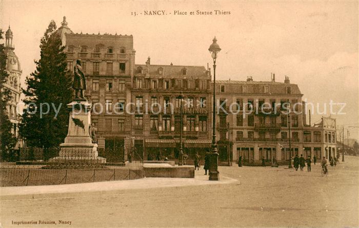 Nancy 54 Place et Statue Thiers Monument